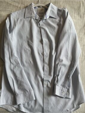 Men's Blue Micro-Pattern Dress Shirt
